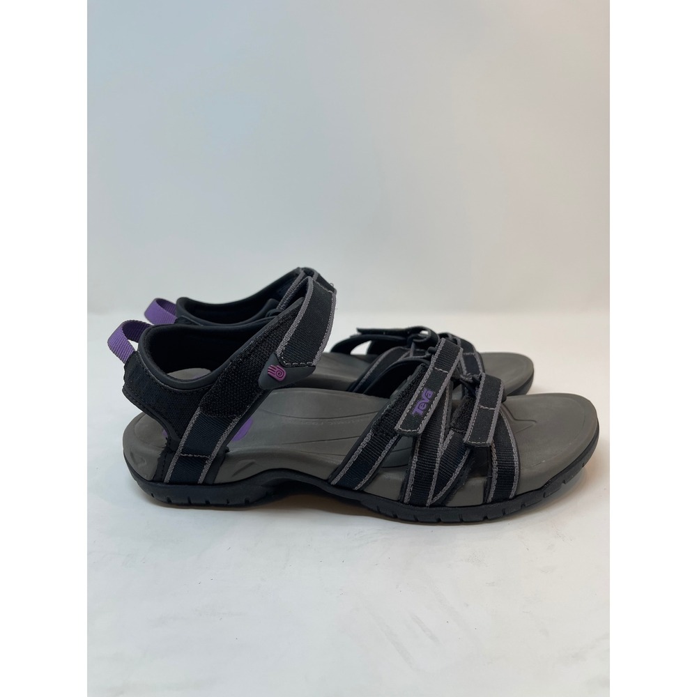 Teva Tirra Sandals Womens 9 Grey Purple Excellent Strappy Hiking Sport Water - Picture 5 of 10